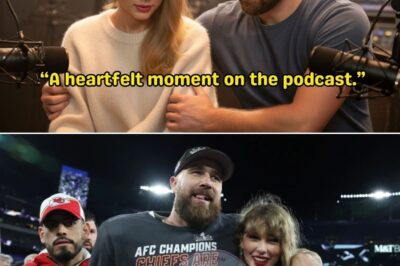 After the Mics Went Silent: The Off-Camera Conversation That Redefined Taylor Swift and Travis Kelce’s Love Story