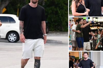 He’s so laid back! Lionel Messi settles into his new city as he goes shopping with wife Antonela- Unexpected fashion statement with see-through slippers leaves fans in awe