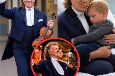“The Little Violin and the Big Heart” — When a Trembling Child Stepped Forward With a Tiny Violin in Hand, André Rieu Didn’t Hesitate; He Knelt Beside Her, Eyes Shining, and Played Along, Turning Her Fear Into a Moment of Unforgettable Magic. In That Tender Gesture, Witnessed by Thousands but Meant for One, He Reminded the World That True Greatness Lies in Kindness Shared Through Music.
