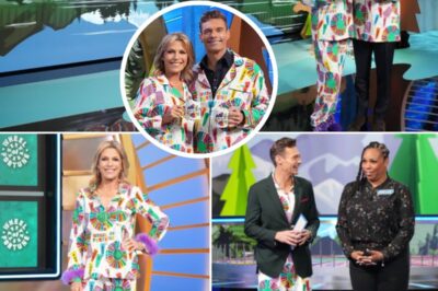 Ryan Seacrest and Vanna White just transformed Wheel of Fortune into the wildest pajama party ever aired on TV! Viewers were left speechless as the iconic duo strutted onto the stage in matching designer sleepwear, laughing, joking, and spinning the wheel like it was a late-night slumber bash. Within minutes, social media exploded — memes, clips, and disbelief flooded every corner of the Internet, making it one of the show’s most talked-about moments in years.