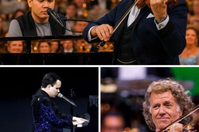 “In the darkness of closed eyes, music opened up a universe of light.” More than a concert — it was a healing sanctuary. On a grand stage bathed in golden light, blind pianist and singer Kodi Lee joined André Rieu in a heavenly embrace. The violin and piano did more than create harmony; they wove together fragments of hope, love, and human resilience into a mesmerizing miracle. For the thousands gathered, the performance became a reminder that music has no limits, no barriers, no darkness too deep to overcome. In that sacred moment, André Rieu and Kodi Lee transformed the stage into a magical sanctuary where hearts were healed and spirits lifted higher than ever.