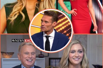 A shocking twist that shook Hollywood: Maggie Sajak could take the Wheel of Fortune golden microphone if Ryan Seacrest slips up in his new contract. The information leaked like a knife cutting through the calm atmosphere, sending the entire backstage of the show into a power spiral. Fans were shocked when the prospect of Pat Sajak’s daughter replacing Seacrest was no longer a hypothesis but a scenario being discussed directly at the negotiating table. This could be the biggest turning point in the show’s history, turning a ‘backstage princess’ into a real queen in front of millions of viewers. The shocking question: Will Ryan lose the throne before he can sit firmly?