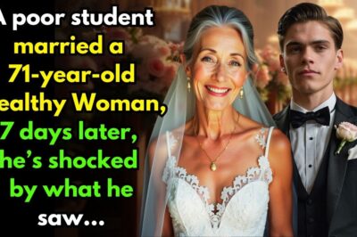 Poor Student married 71-year-old Millionaire Woman, 7 days later, he was Shocked by what he saw…