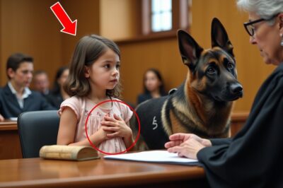 Little Girl Gives a Secret Signal to Her Dog in Courtroom — Judge FREEZES When He Realizes the Truth