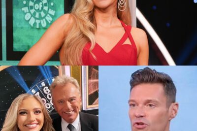 A shocking twist that shook Hollywood: Maggie Sajak could take the Wheel of Fortune golden microphone if Ryan Seacrest slips up in his new contract. The information leaked like a knife cutting through the calm atmosphere, sending the entire backstage of the show into a power spiral. Fans were shocked when the prospect of Pat Sajak’s daughter replacing Seacrest was no longer a hypothesis but a scenario being discussed directly at the negotiating table. This could be the biggest turning point in the show’s history, turning a ‘backstage princess’ into a real queen in front of millions of viewers. The shocking question: Will Ryan lose the throne before he can sit firmly?