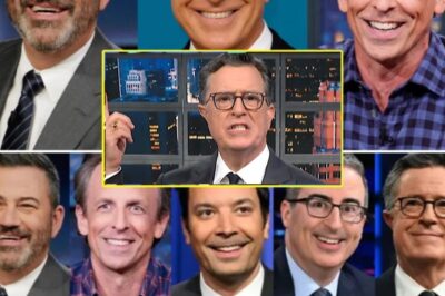 Colbert’s Defiance Sparks Late-Night War: Secret Alliance of Fallon, Meyers, and Oliver Threatens Network Collapse