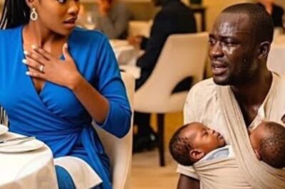 “Madam, may I have your leftovers?” — But when the millionaire met her gaze… everything changed