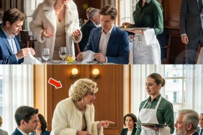 The ambiance of Lavarina, the city’s most lauded and exclusive restaurant, was a finely tuned symphony of luxury. Sunlight poured through the tall, arched windows, catching the gleam of polished silver and crystalline wine glasses. Here, in the heart of midday opulence, success was the unspoken dress code, worn openly like a crown by every diner. Yet, in this gilded cage of elite society, a drama was about to unfold—a stark, emotional reckoning that would expose the fragile nature of privilege and the enduring strength of quiet humility.