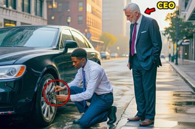 Young Man Misses His Interview to Help an Old Stranger with a Flat Tire, Unaware He’s the CEO