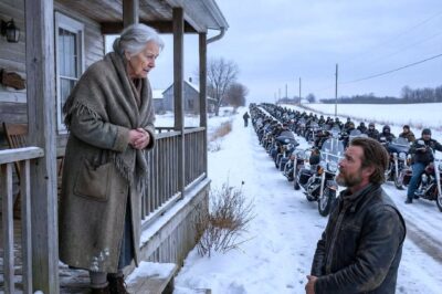 Bikers Return to Thank Elderly Woman Who Sheltered Them During a Snowstorm