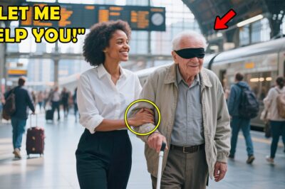 Young Black Woman Helps Blind Elderly Man at Train Station, Next Day, She Learns His True Identity