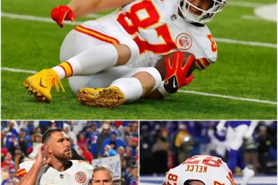 🏈💥 THE SPORTS WORLD ERUPTS! Outrage exploded as Buffalo Bills fans were caught mocking Travis Kelce when he left the field with a suspected injury. The scene spread like wildfire across social media, igniting a storm of criticism throughout the sports community. From the stadium to every comment section, people were left stunned by such cold-hearted behavior — and the shockwaves haven’t stopped yet… But Kelce’s reaction afterward left everyone completely speechless.