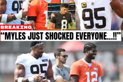 “Myles Garrett Just Shook the Entire NFL With a Shocking Pick Between Shedeur Sanders and Dillon Gabriel!”