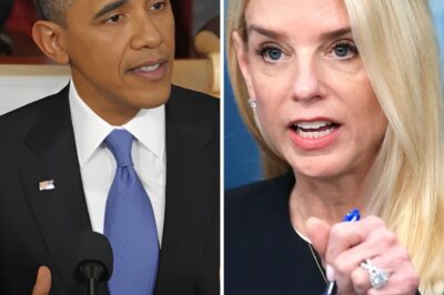 Washington BLOWN WIDE OPEN. A political bombshell just dropped: Pam Bondi is accusing Barack Obama himself of secretly engineering the 2016 “Russian interference” narrative. She’s demanding a full federal investigation, and the shockwaves are already shattering old alliances across D.C. But the real story isn’t just the accusation—it’s who she implicated next. The names she revealed have Washington’s elite absolutely scrambling.
