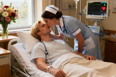 A nurse stole a kiss from a billionaire in a vegetative state because she thought he would never wake up, but he ended up hugging her…