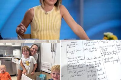 Behind the smiles and morning-show charm, Dylan Dreyer’s home runs on a system so detailed it feels like something out of a movie. When the ‘Today’ meteorologist shared a glimpse of her handwritten schedule for her three sons, fans thought it was just another sweet parenting moment — until they looked closer. What started as a parenting post soon revealed the quiet story