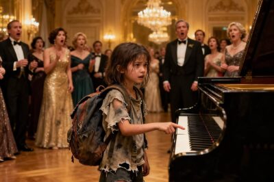 A Hungry 12-Year-Old Asked, ‘Can I Play for Some Food?’ What Happened When She Touched the Piano Stunned Every Millionaire in the Room…