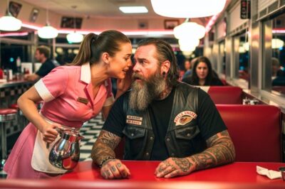Poor Waitress Whispered to a Hells Angel ‘He Won’t Stop Following Me’ — What He Did SHOCK everyone!