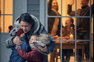 After a six-hour drive with my kids, I arrived to surprise my family for Thanksgiving. My mom cracked the door open. “Oh, honey… we forgot to tell you. It’s just for close family.” From the living room, my sister burst out laughing. “Mom, hurry up! My friend’s kids are coming—we need the space!” Then the door slammed shut in my face. Twenty minutes later, my sister sent a message—by mistake: “What a clown. She actually showed up.” I smiled, opened my banking app… By morning, I had 43 missed calls—and a voicemail that started with, “Please… don’t do this.”