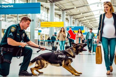 Police Dog Kept Barking at Pregnant Woman at Airport — What Security Found Out Saved Her Life