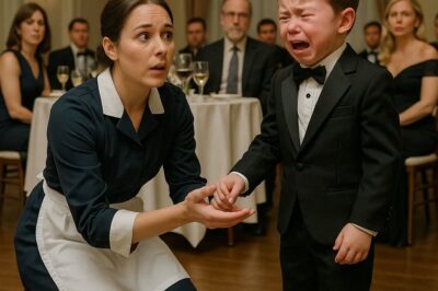 “Stop it immediately.” The billionaire’s voice boomed, and at that same instant, another plate crashed to the floor, shattering the china into a thousand pieces