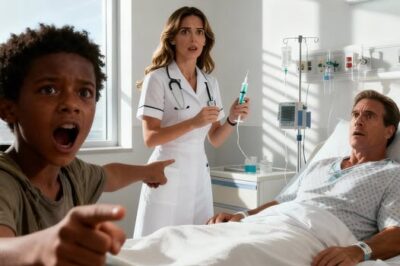 I’m an exhausted s“Be careful! Don’t trust her! She’s not a nurse, she’s…” — a boy in the hospital shouted at the billionaire, and the truth that followed left everyone shocked…ingle mother working as a cleaner. On my way home, I found an abandoned newborn baby at a cold bus stop. I took the baby to safety. Days later, I found out the baby’s identity, and what happened next changed everything forever.