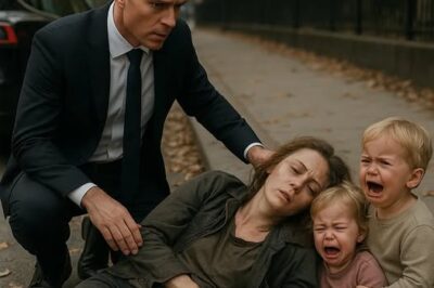 A homeless woman collapsed by the roadside, her 2-year-old twin children crying in despair — and when a billionaire passed by, he was stunned to see that the two children looked exactly like him