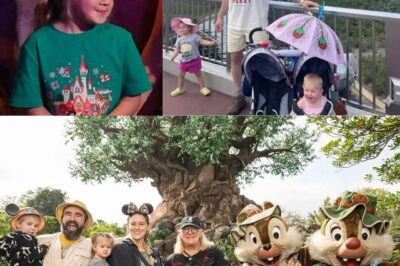 Waffles, pirates, teacups, and turkey legs! Jason Kelce proves parenting at Disney is harder than football… but way funnier.