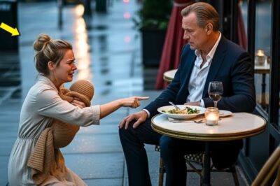 “May I Have Your Leftovers, Sir?”—But When the Millionaire Looked Into Her Eyes, a Miracle Happened…