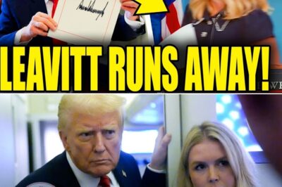 WHITE HOUSE PANIC: Leavitt Rushed Away as Trump Signs “Surrender” on Epstein Files