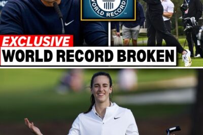 Tiger Woods Left Speechless as Caitlin Clark Shatters Golf World Record, Exposing a “Cold War” of WNBA Silence