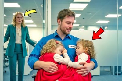 No one could handle the billionaire’s twin daughters until a single dad janitor did the impossible..