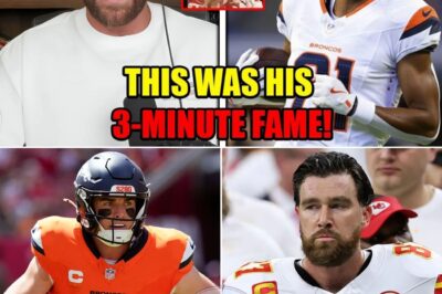 Rookie Regrets: Broncos Player Taunts Kelce and Swift, While Travis’s “Hidden” Bookshelf Tribute Melts Hearts Amidst Chiefs’ Slump