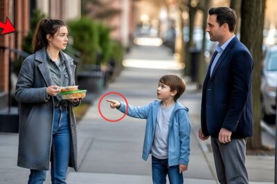 She Was Carrying Leftover Food — The Boy Said, “Daddy, It’s Her…”