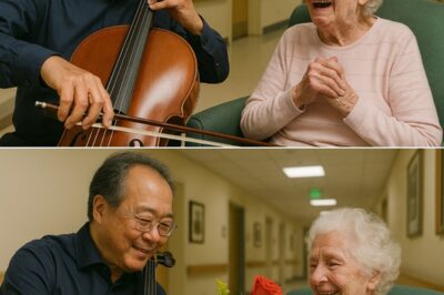 In a moment that witnesses are calling “nothing short of a miracle,” world‑renowned cellist Yo‑Yo Ma quietly visited a Boston nursing home to perform for patients with Alzheimer’s — and moved an entire room to tears when one elderly woman, who hadn’t spoken her own name in five years, suddenly did so as he played. Sources at the facility revealed that the 68‑year‑old musician arrived without cameras or publicity, carrying only his cello, and performed a selection of gentle, familiar pieces meant to soothe and awaken memory. Midway through his set, staff described how a patient, previously silent and unresponsive, softly whispered her name, stunning nurses and family members in attendance. “It was like the music reached a part of her no one else could,” one caregiver said. Witnesses reported Yo‑Yo Ma pausing his performance, kneeling beside the woman, and holding her hand as she repeated her name with a faint smile. Clips of the emotional encounter, later shared online, quickly went viral, with fans calling it “a breathtaking reminder that music can unlock the soul when words are lost.”