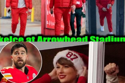 THE SWIFT EFFECT: Travis Kelce’s ‘Love-Scented’ Red Puffer Walk Proves Fashion is the New Gridiron Battleground!