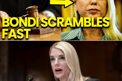 The rule of law is collapsing: Shocking court filings reveal former Attorney General Pam Bondi allegedly destroyed crucial evidence after a judge’s direct order, triggering criminal demands and threatening to dismantle the foundation of American justice.