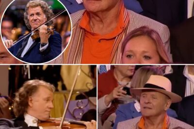 “For half a century, I thought this music was lost… and now I hear my soul again,” whispered Sir Anthony Hopkins, his voice breaking. The legendary actor wept openly as André Rieu’s orchestra filled the hall with the waltz he had written 50 years ago—a melody buried in time, resurrected in front of thousands. Every violin stroke seemed to peel back the years, carrying Hopkins through a lifetime of memories, regrets, and love. The audience sat frozen, tears streaming, as silence and music intertwined in sacred harmony. When the final note faded, the ovation thundered like a storm, but Hopkins could only clutch his chest, overwhelmed by the miracle of hearing his heart’s song returned to him. Around the world, fans called it “the most emotional moment ever seen on stage.”