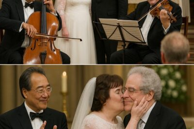 It was a wedding that felt more like a once‑in‑a‑lifetime concert when two of the greatest living musicians, Yo‑Yo Ma and Itzhak Perlman, performed together at Susan Boyle’s wedding, leaving guests in awe and tears. Sources close to the celebration revealed that the world‑renowned cellist and violinist surprised the bride with a breathtaking duet of “Ave Maria,” which they dedicated to Susan and her new husband. “The room froze — it was like time stopped,” one guest said, describing how Yo‑Yo Ma’s soulful cello and Perlman’s tender violin intertwined to create a sound that felt like pure heaven. Susan, radiant in a simple ivory gown, was seen wiping away tears as she held her husband’s hand, visibly overwhelmed by the gift. “It wasn’t just music,” another guest shared. “It was a blessing.” The performance, captured in a few short clips leaked online, has since gone viral, with one fan writing: “Only Susan Boyle could turn a wedding into a hall of angels.”