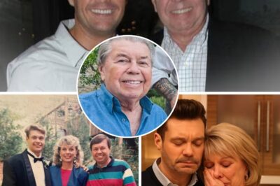 “You have to be strong… but how can I be strong when I’ve lost the man of my life?” – Ryan Seacrest’s mother whispered, causing the whole family to burst into tears. No one was prepared for that moment — the father Ryan Seacrest always called “the unsung hero” was gone. Gary Seacrest was not only a veteran, but also the person who guided Ryan from the early days of pursuing his dream. He appeared backstage at every show, was a support, a place Ryan sought out when the stage lights went down. But now, the chair where Gary always sat silently cheering was empty. The story of his father’s journey — from the battlefield to the brink of illness — is making fans choke up. And when Ryan looked at the last photo taken with his father, he only said one sentence: “No TV show taught me how to live without my dad.”