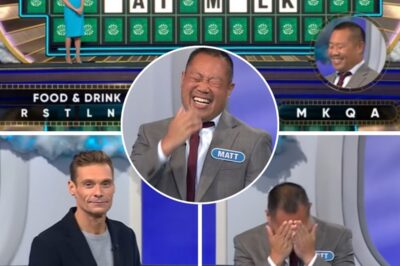 “IN MORE THAN 20 YEARS OF TEACHING THE CLASS, HE HAS NEVER TAKEN A RISK—UNTIL THIS MOMENT!” The college professor stunned the Wheel of Fortune studio when he decided to abandon the safe answer and make the boldest bet of his life. In just a few breathless seconds, that reckless choice suddenly exploded into a huge win: he took home a car worth tens of thousands of dollars, making Ryan Seacrest jump out of his seat and the audience scream in disbelief!