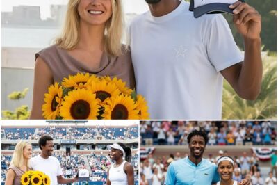 Gael Monfils and his wife made a surprise appearance after Coco’s victory at the 2025 Wuhan Open. Backstage, Elina Svitolina held a bouquet of flowers, Gael Monfils smiled, took out a signed hat from his pocket and gave it to Coco. “This is for you, to commemorate today’s victory. I believe you will have many more wonderful moments ahead.” She held the hat tightly, almost speechless, took a deep breath and whispered warm words into the two people’s ears, making everyone around extremely moved.