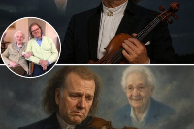 The woman whose gentle spirit healed countless hearts is gone — and André Rieu turned his violin into a river of tears to honor her. On the dazzling stage, he did not simply play, he let his soul cry out in every note, whispering ‘Leona, this is for you.’ Her image appeared softly behind him, like an angel returning for one last embrace, making thousands of spectators weep. ‘Tonight, I don’t just play music… I play for the love we can never lose,’ he confessed, and the hall fell silent in awe. It was no longer a concert, but an immortal requiem of love, memory, and eternity.