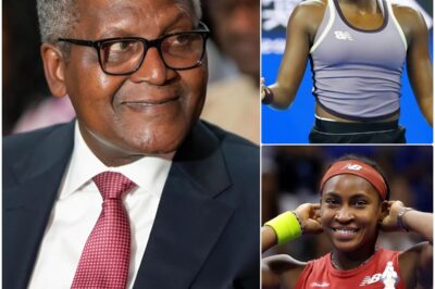 BREAKING NEWS: Billionaire Aliko Dangote, the richest man in Africa, shocked the world when he invited young tennis player Coco Gauff to participate in a world-class charity event called the African Children’s Charity Bike Race. With a total prize of up to 10 million dollars, all the money raised will be used to build schools and hospitals for disadvantaged children in sub-Saharan Africa. Dangote declared: “Gauff is a symbol of effort and perseverance. I believe her presence will attract the world’s attention to our humanitarian mission.” The invitation caused a real storm on social media, with millions of people asking Gauff to participate. But no one could have expected that the young American tennis player’s reaction would move the whole world to tears.
