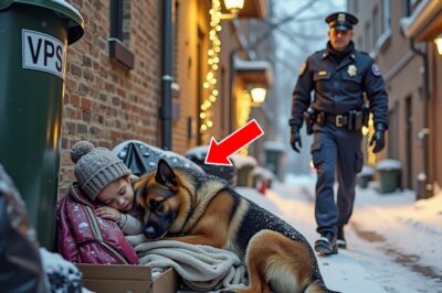 Officer Finds a Little Girl and Her Dog Sleeping Among the Trash – The Truth Broke His Heart!