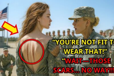 They ordered her to remove her jacket during a routine inspection — but the moment the general saw the scars across her back, the room fell silent. These weren’t ordinary wounds; they told a story of survival no soldier could imagine. The general didn’t speak. He simply saluted… out of fear and respect.