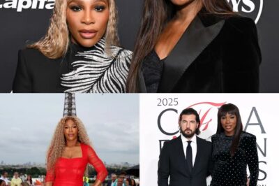 Venus Williams’ fiancé Andrea Pretti gives his honest reaction to Serena Williams turning up the glamor in black lace midi dress