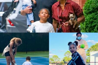 Serena Williams started training her toddler to become a tennis prodigy