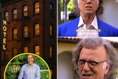 “TURNED AWAY FROM A LUXURY NEW YORK HOTEL, Andre Rieu RETURNED THE NEXT DAY — NOT TO COMPLAIN, BUT TO… One evening in Manhattan, hotel staff failed to recognize the New Jersey rock legend. Seeing only a middle-aged man in a worn leather jacket and scarf, they politely told André Rieu the hotel was “full” and suggested he try somewhere else. André just smiled, nodded, and walked away into the night. The very next day, he returned — not as a guest, but as the new owner. Placing the signed papers calmly on the desk, he said in his unmistakable voice: “Looks like a Jersey boy belongs here after all.” No anger. No boast. Just the quiet authority of a man whose legacy and dignity have always spoken louder than any insult.
