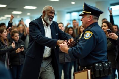 Racist Cop Handcuffs Black Man at Airport Gate—Seconds Later, He Regrets Everything